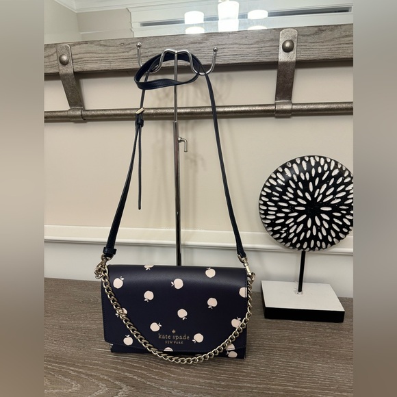 Kate Spade Navy and Cream Crossbody Bag - Picture 10 of 14